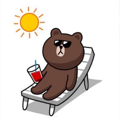 布朗熊和可妮兔卡通微信头像