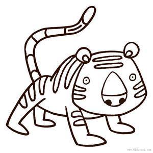 狮子老虎简笔画头像