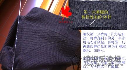 男式毛裤织法图解