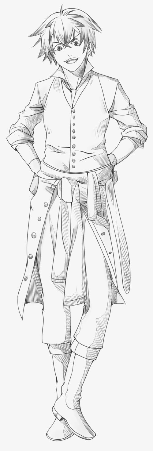 关键词 : 卡通形象,卡通人物,人物线稿,线描,线描男孩