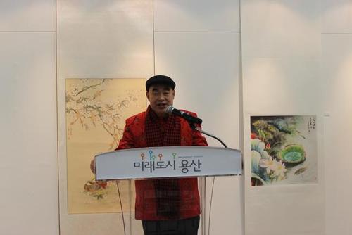 名家艺术联盟签约画家刘宣保作品应邀走进韩国国会