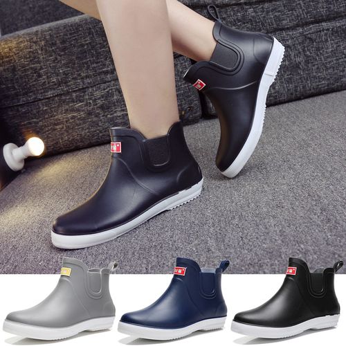 夏季雨鞋男士潮时尚短筒雨靴防滑胶鞋低帮水鞋厨师厨房户外工作鞋