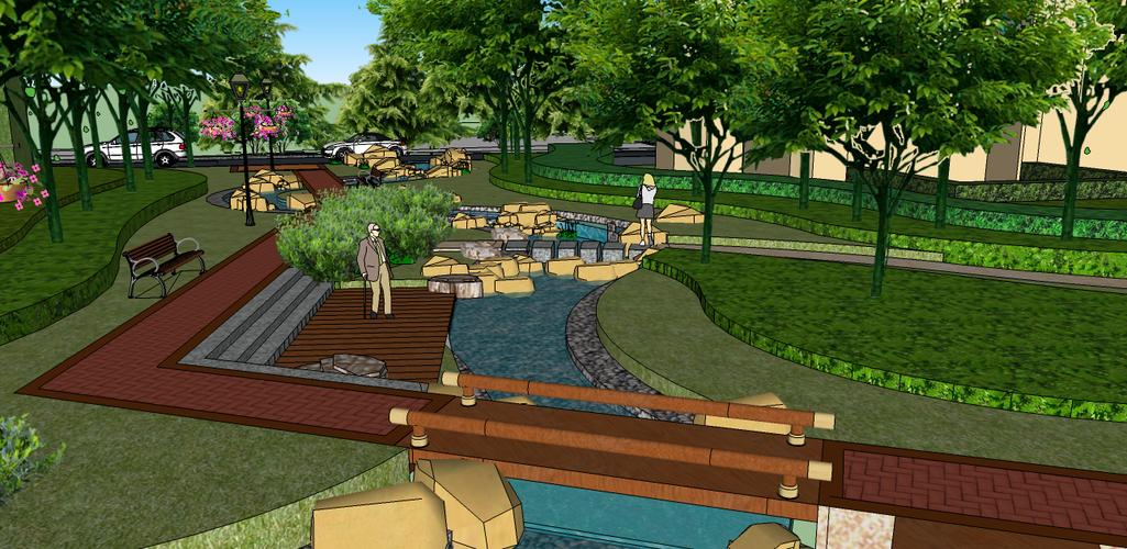 关键词:        城市公园景观景观桥su模型景观su模型