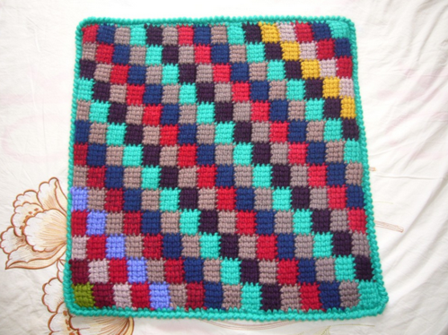 家居diy:废旧布料制作编织地垫 旧布编织地垫