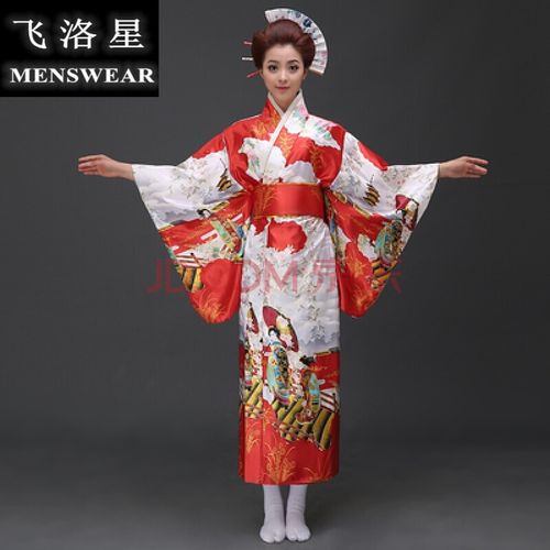 【和服女正装樱花日本】新款日式女装和服装樱花和服女装外套樱花演出