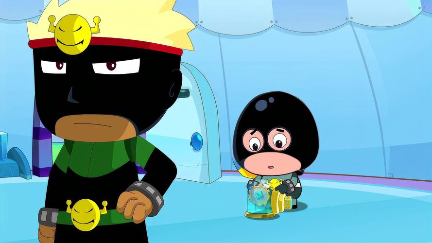 开心超人大大怪未来影像出现小小怪很紧张不能被发现