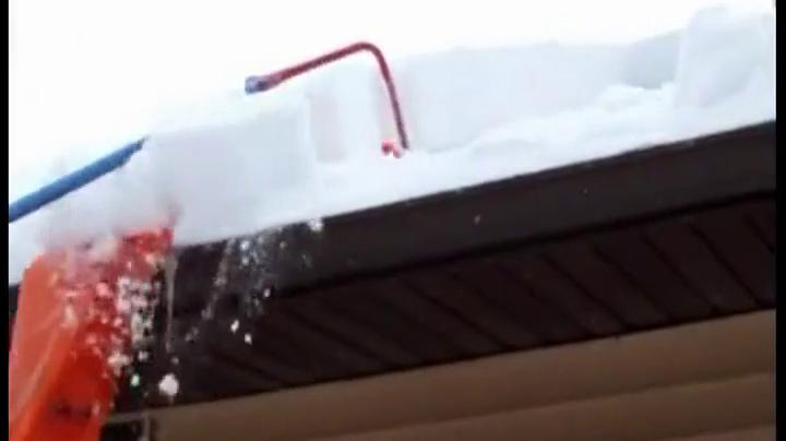 自制房顶除雪神器