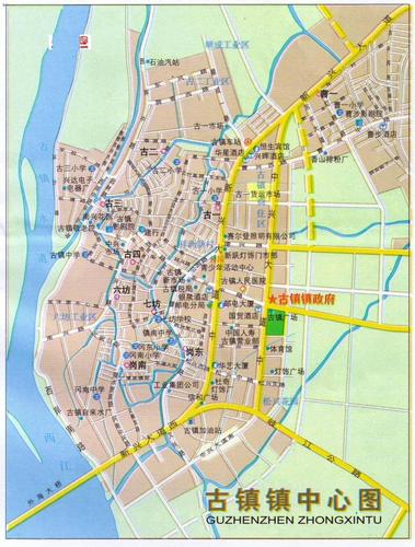 中山市古镇镇中心地图; 广东中山地图广东地图广东地图高清版大图