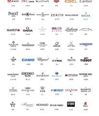 矢量知名手表企业标志大全
