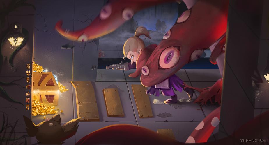 贪婪原罪|插画|插画习作|yuhangshi - 原创作品 - 站酷 (zcool)