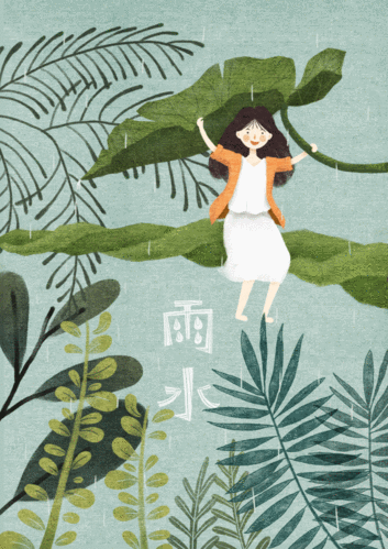 二十四节气动态插画系列——雨水. - 视觉中国设计师
