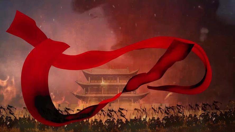 精忠报国配乐视频素材舞台背景