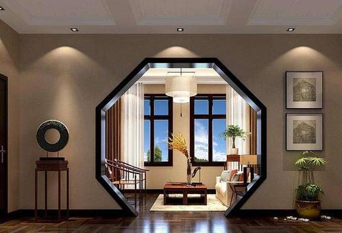 别装拱形门洞了,过时又单调,造型门洞才好看,有钱人家