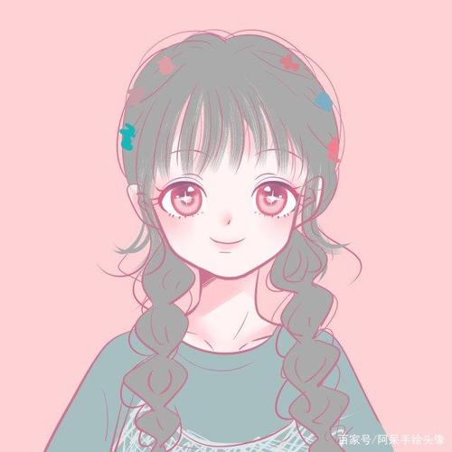 甜甜的手绘微信头像,换上它,少女心满满