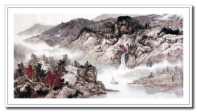 水墨交融 -- 中国画家沈兆祥写意山水画作品赏析