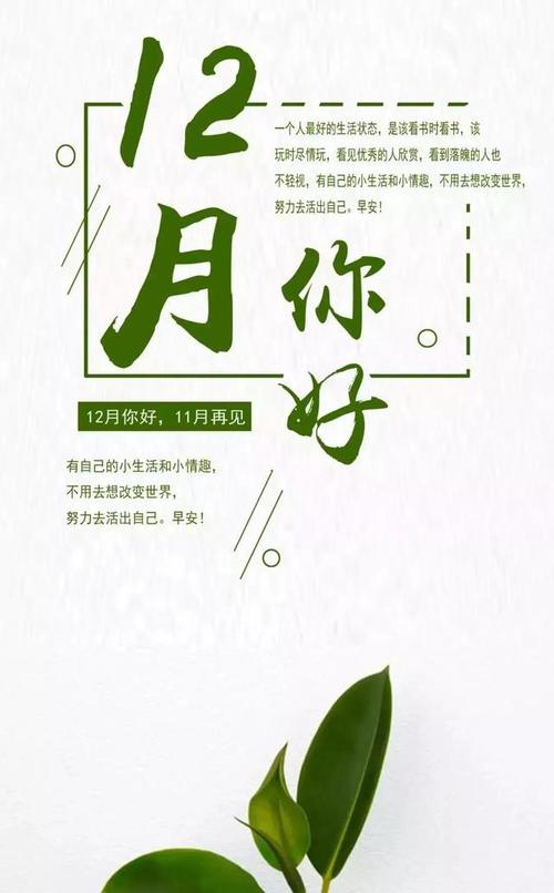 十一月再见十二月你好唯美图片
