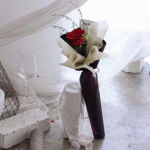 从一朵花开始,单支花束包装法!