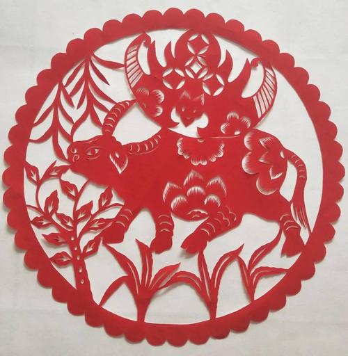 【剪纸】陕西榆林乔玉梅女士"牛年"剪纸作品赏析