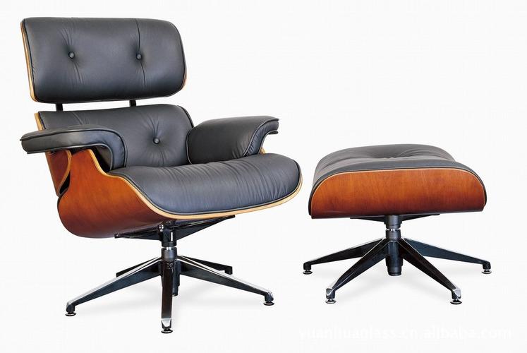 伊姆斯躺椅eames lounge chair查尔斯弯木躺.