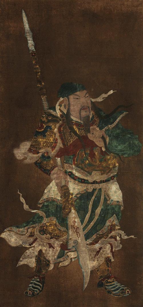 6153 关公 立轴 设色纸本