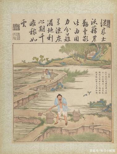 清代农业插画《皇家委托农业与养蚕图说》——耕图(上)