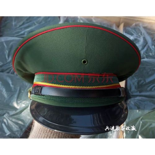 退役库存伍士冰的良87伍橄榄绿大檐帽老式军帽收藏帽