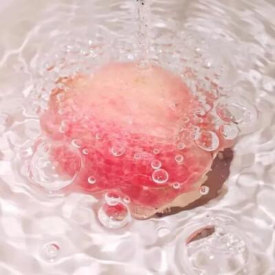 蜜桃粉色背景头像|甜甜的