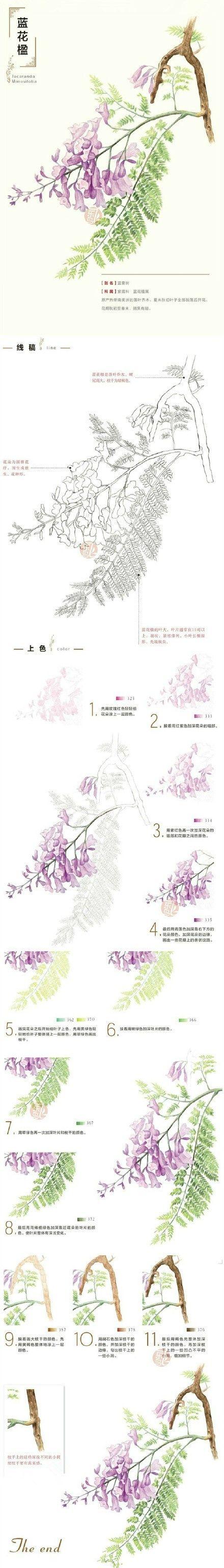 设计小课堂# 画画的简单绘制设计以及上色,想学习的可以试试看!