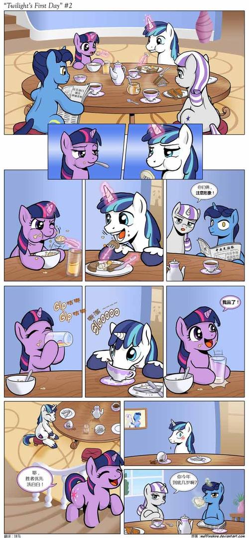 小马宝莉中的紫月的爸爸妈妈是谁?求图片