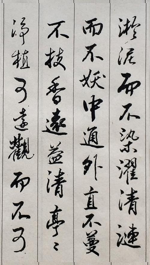 胡维平草书,行书作品欣赏 周敦颐《爱莲说》