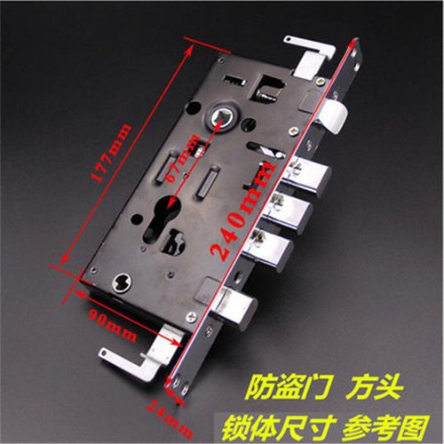 典韵防盗门锁体防盗门通用锁体防盗门圆柱锁体方锁体加长霸王锁体 方