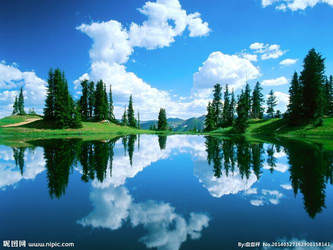 湖泊风景图片