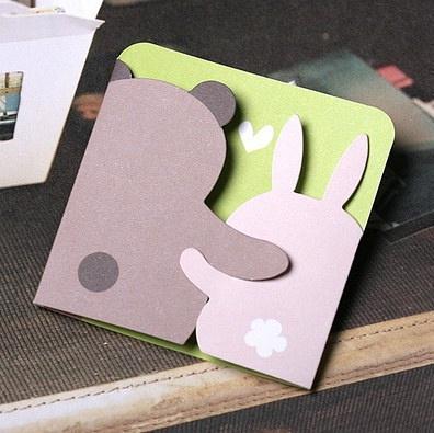 做一个非常可爱的贺卡 非常可爱的贺卡