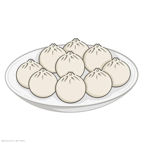 美食食品包子卡通