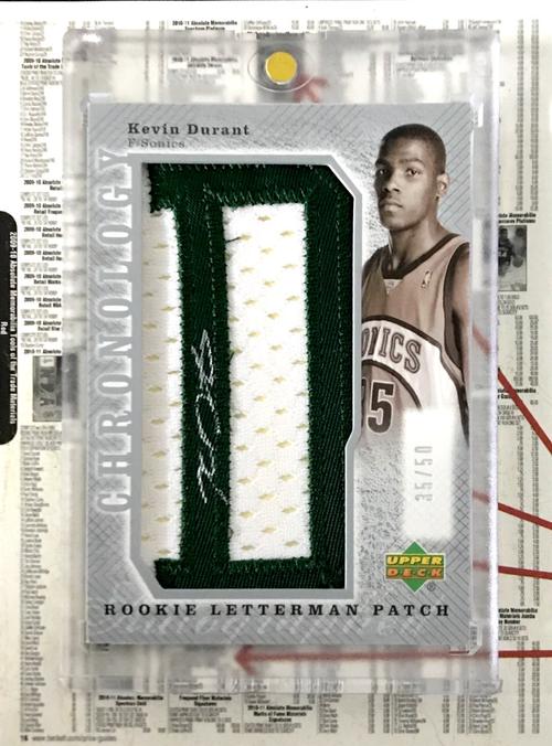 【ir】nba球星卡 panini ud 凯文 杜兰特 kevin durant 签字卡 - ir