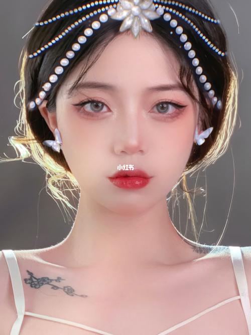 珍珠抹额公主仿妆_珍珠_仿妆_妆容_珍珠抹额公主仿妆
