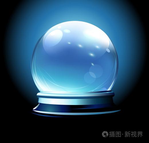 (占卜用的)水晶球,玻璃球,预言未来的方法照片-正版商用图片03kwz0-摄