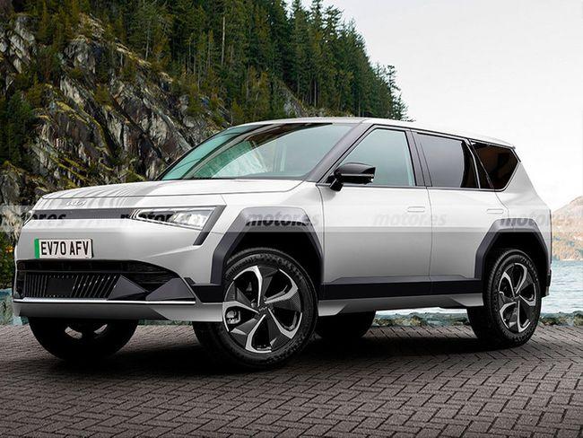 起亚全新ev7外观曝光!定位高于狮跑/2023年发布