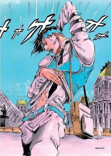 岸边露伴老师去卢浮宫"破案" 最后,连荒木老师自己也没能逃过,活成了