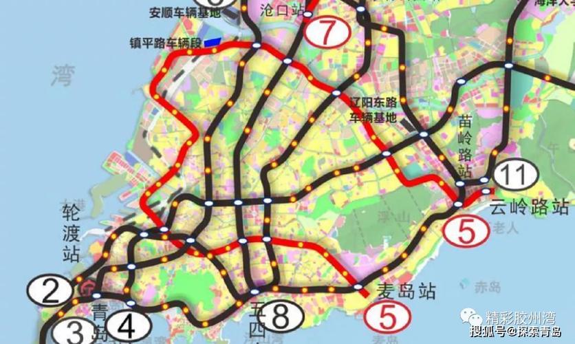 青岛地铁5号线年底开工!站点位置进一步明确,建设周期5年!