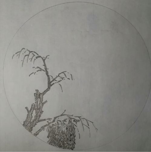 《芥子园》第九课步骤图:柳树;杨秀臣老师主讲,高山老师辅教