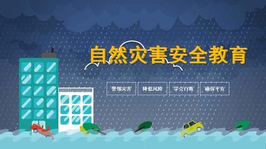 防范自然灾害安全教育教学课件ppt模板
