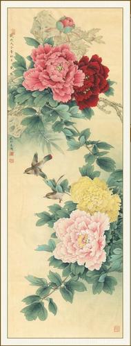 工笔国画牡丹欣赏!