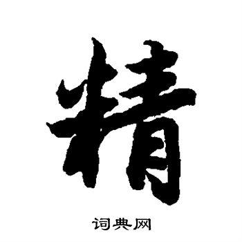 精字行书写法_精行书怎么写好看_精书法图片_词典网