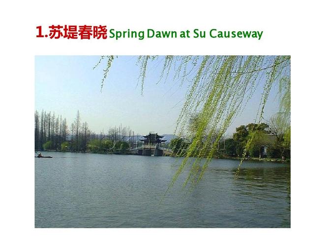 苏堤春晓 spring dawn at su causeway