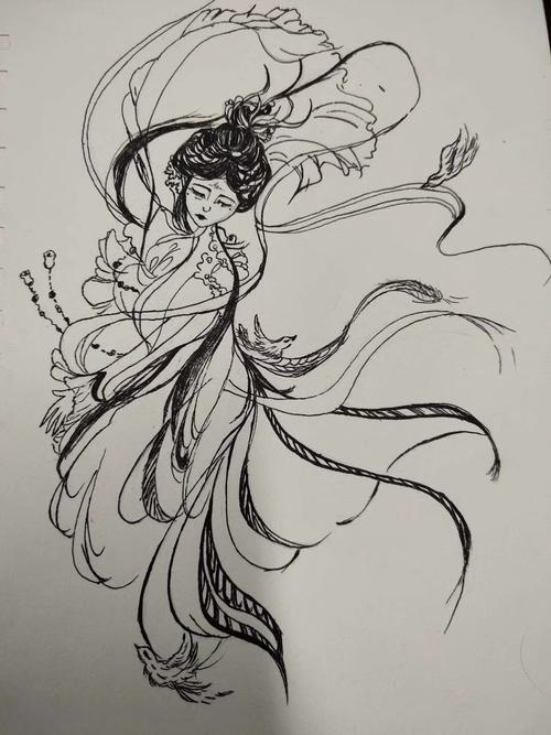 手绘 漫画 古风 黑白_漫画_古风_手绘_绘画_文化_绘画