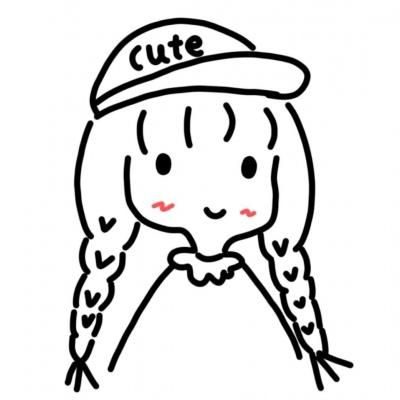 可爱女孩头简笔画头像,高清手绘的抖音上q版小女孩简笔画头像图片