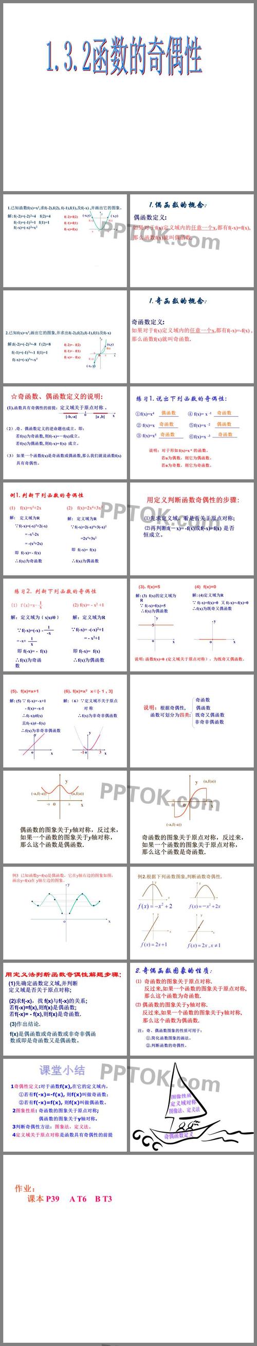 高中数学函数的奇偶性ppt课件