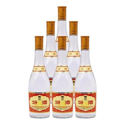 山西汾酒杏花村酒玻汾酒53度黄盖汾475ml6瓶整箱装清香型国产白酒视频