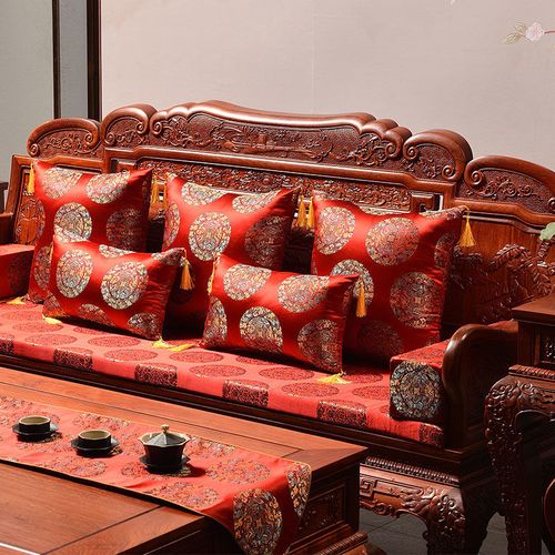乳胶沙发垫子红木沙发坐垫定做海绵泰国新中式实木家具罗汉床防滑